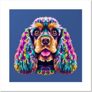 Cute American Cocker Spaniel Dog Posters and Art